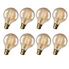 8 Pcs Retro Edison Incandescent Bulbs Dimmable Filament Ambience Bulb G95 B22 BC