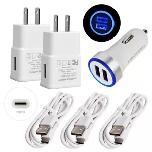 Caricabatteria auto da parete 18 W 6 piedi cavo USB-C cavo alimentazione lungo cavo tipo C per telefoni cellulari - Foto 1 di 19