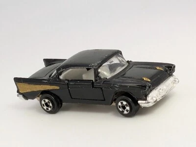 Vintage Zylmex 1957 Chevrolet 57 Chevy Hardtop Diecast  Black P355 Hong Kong HK - Image 1 of 4
