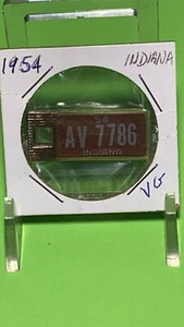 Vintage 1954 Indiana Dav Tag (AV 7786) - Bild 1 von 2