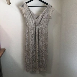 Tiffany Rose Maternity Lace Sleeveless Foral Dress Size 1 - Picture 1 of 12