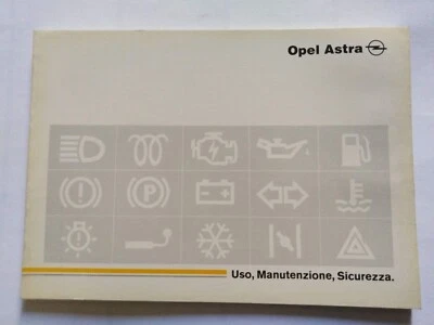 OPEL ASTRA  LIBRETTO USO MANUTENZIONE ORIGINALE  ITALIANO  07/1992   (332) - Immagine 1 di 4