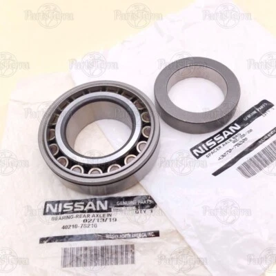 Juego de cojinetes de eje trasero interior + espaciador genuino OEM Nissan FRONTIER TITAN XTERRA Foto 1 de 4