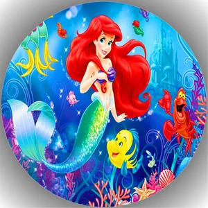 Tortenaufleger Tortenbild Fondant - Oblate Arielle die Meerjungfrau  P23 - Bild 1 von 1