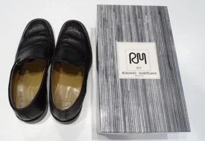 Men’s Romano Martegani 1891 Italy Black Exotic Leather Pelle Line Shoes SZ 10.5 - Picture 1 of 10