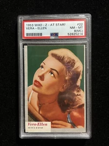 ¿Quién-Z-at Star 1953? Vera Ellen MGM #22 PSA CASI NUEVO-COMO NUEVO 8 (MC) alto grado RARO POP 1/1 - Imagen 1 de 9