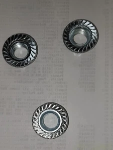 1/2"-13 Case Hardened Serrated Flange Whiz Lock Nuts Zinc Coarse Quantity 25 - Picture 1 of 2