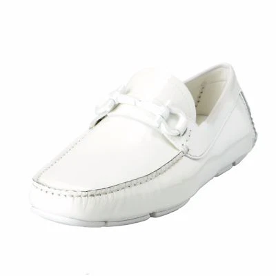 Salvatore Ferragamo Parigi NG Men's White Loafers Moccasins Casual Shoes - Image 1 of 4