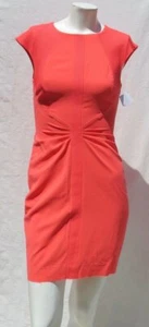 NEW TED BAKER Acerola Crepe Mesh Panel Cap Sleeve Body Con Sheath Dress 1 XS 0 - Picture 1 of 6