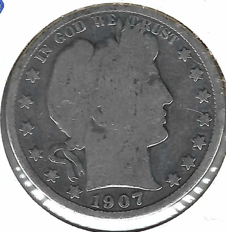 1907-O New Orleans Circulated Silver Liberty Head Half Dollar Coin! - Image 1 of 2