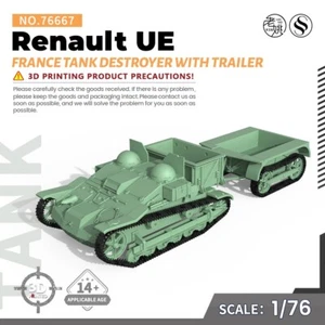 SSMODEL SS76667 1/76 20 mm WarGaming Frankreich Renault UE Panzerjäger mit Anhänger - Bild 1 von 5