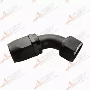 20AN AN-20 45 Degree Swivel Hose End Fitting Adaptor Aluminum Black - Picture 1 of 6