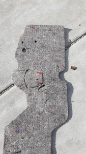 1967-1969 CAMERO firebird FIREWALL PAD INSULATION WITH CLIPS. WITHOUT AIR - Picture 1 of 5