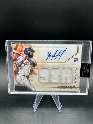 2020 Topps Luminaries Yordan Alvarez Auto #/15 RC ROOKIE Patch Relic SP ASTROS - Image 1 of 2