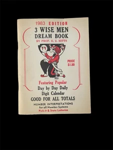 Vintage 1983 3 Wise Men Dream Book By Prof. E. Z. Hitts Excellent Condition - Imagen 1 de 4