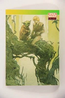 Star Wars Galaxy 1993 Trading Card #134 Yoda Training Luke Artwork ENG L019584 - Image 1 of 2