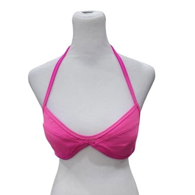 Top de bikini Lululemon halter para mujer talla 6 rosa acolchado traje de baño verano playa Foto 1 de 4