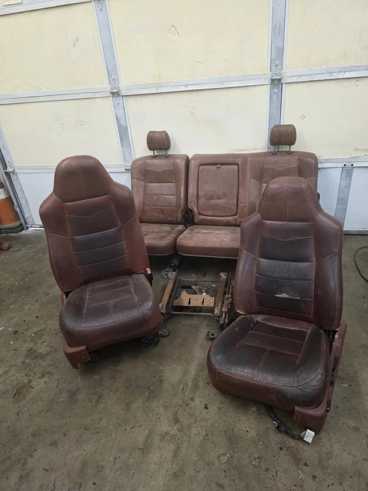 2008 09 2010 FORD F250 F350 F450 SUPER DUTY KING RANCH CREW CAB SEATS SEAT SET - Image 1 of 4