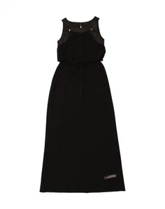 Maxi Vestido PRINCIPLES Mujer Sin Mangas Reino Unido 10 Pequeño Negro Poliéster NO07 - Imagen 1 de 3