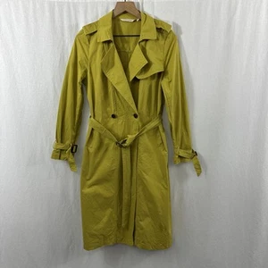 Soft Surroundings Brixton Lemongrass Trench Coat Belted Womens Size S Colorful - Picture 1 of 12