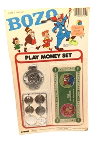 Bozo The Clown Play Money Kit Toy Larami Hong Kong Dimestore - Picture 1 of 1