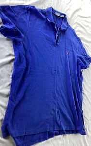 Ralph Lauren Polo Shirt XXL Classic Fit Blue Cotton - Picture 1 of 9