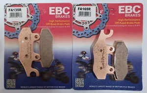 EBC Sintered FRONT Disc Brake Pads (2 Sets) Fits YAMAHA YFZ450R (2009 to 2014) - Picture 1 of 9