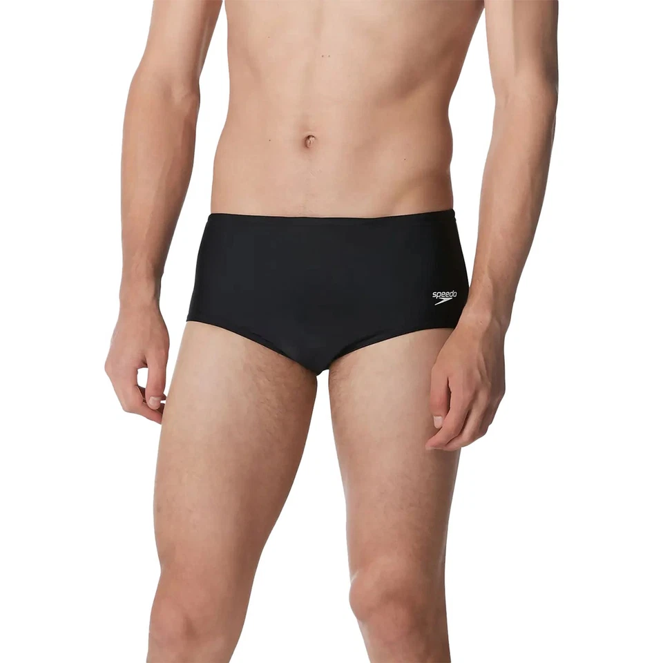 Speedo 7300121 Mens Dive 5 Inch Powerflex Black Swim Brief Size 34 11551