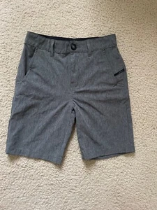 Tilly's Kids Nitrous Black Stretch Hybrid Shorts Grey Boys 8 - Picture 1 of 5