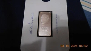 The Danbury Mint 1975 1oz. Proof Ingot Silver US President Zachary Taylor Sealed - Picture 1 of 4