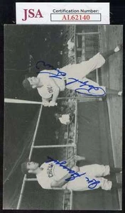Ralph Kiner Joe Garagiola JSA Coa Signed Postcard Autograph - Picture 1 of 2