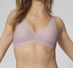 Bralette Sloggi ZERO Feel Lace con escote en V delantero y trasero nuevo - Imagen 1 de 20