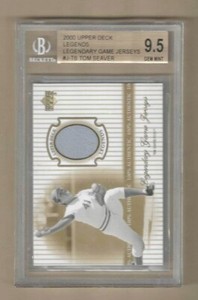 2000 Upper Deck Legends Legendary Game Jerseys #J-TS TOM SEAVER BGS 9.5 GEM MINT