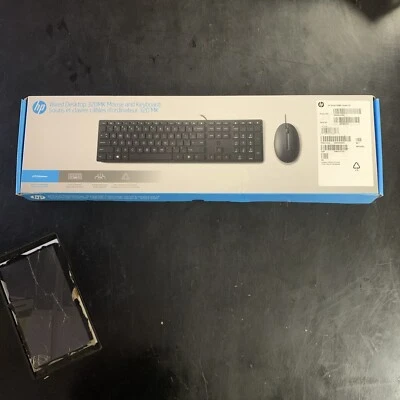 HP Wired Desktop 320MK Mouse and Keyboard,USB 9SR36AA#ABA - Image 1 of 4
