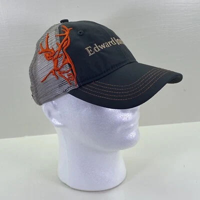 Edward Jones Hunters Gray Trucker Hat Dri-Duck Logo Orange Deer Buck Adjustable - Image 1 of 4