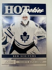 Ben Scrivens 2011-12 Score Panini Hot Rookies Toronto Maple Leafs