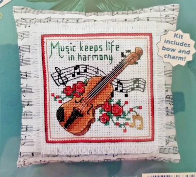 Dimensions Cherished Charms "Life's Harmony" Cross Stitch Kit Size 5" x 5" - Image 1 of 3