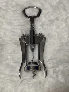 EKCO Wine Beer Bottle Opener Deluxe Wing Corkscrew Metal Vintage Made in the USA - Picture 1 of 3