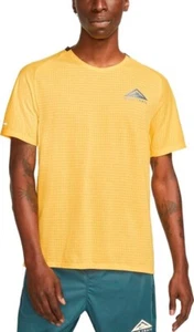 Nike Men's Dri-Fit Solar Chase T-Shirt Color Solar Yellow XXL - Picture 1 of 6