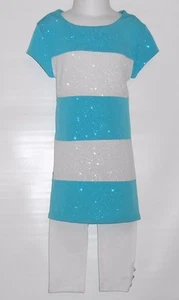 Disorderly Kids Girls Two (2) Piece Colorblock Glittery Dress Set Four (4) NWT - Picture 1 of 3