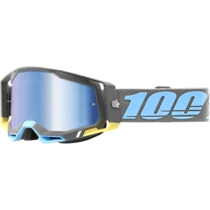 100% Racecraft 2 Adult Off-Road Motorcycle Goggles Trinidad/Blue Mirror One Size - Picture 1 of 1