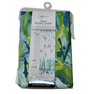 Mainstays Fabric Shower Curtain 70x72in Watercolor Ocean Starfish Sea Horse - Picture 1 of 1