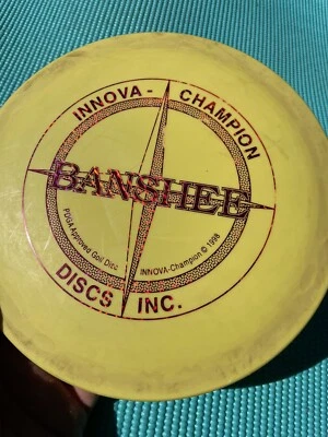 Innova proto Stamp DX Banshee From 1998 (174g) Yellow, Very Good Condition - Image 1 of 2