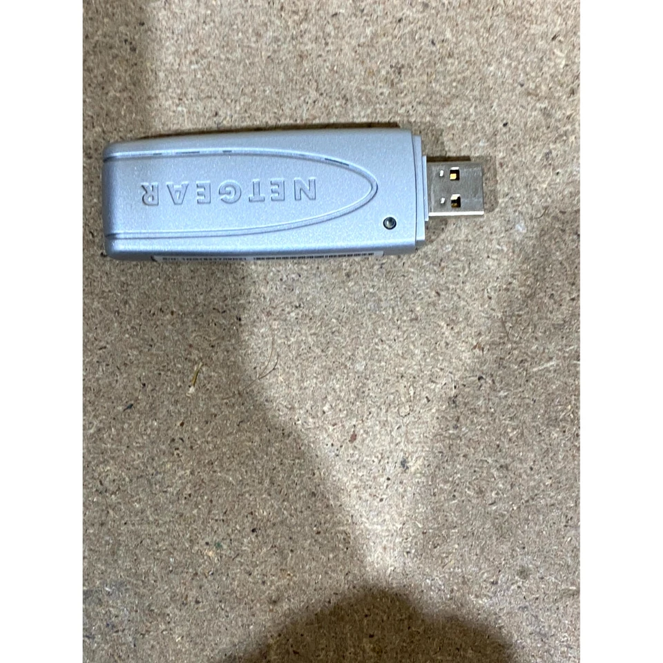 Netgear WG111v3 Wireless-G USB Adapter Silver Wi-Fi Dongle 54 Mbps Plug & Play - Image 1 of 4