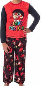 Ryan's World Boys 2pc L/S Pajama Pant Set Size 4/5 6/7  - Picture 1 of 1