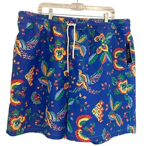 NEW Polo Ralph Lauren Traveler Swim Trunks Damond Floral Shorts Men's Tall XLT - Picture 1 of 12