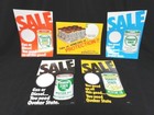 (5pcs) QUAKER STATE - Point of Sale - POSTER PACK - SIGNS DISPLAY (1983) - (NOS)