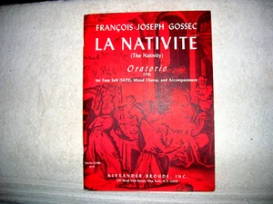 FRANCOIS-JOSEPH GOSSEC (1734-1829): LA NATIVITE (Christmas oratorio). English & - Picture 1 of 9