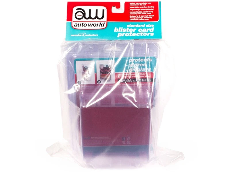 Autoworld AWDC023 Standard Size 6 Blister Card Protectors for 1/64 Blister Cards - Image 1 of 1