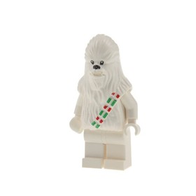 1x Lego Minifigure Star Wars Wookie Snow Chewbacca White 75146 15307pb02 sw0763
